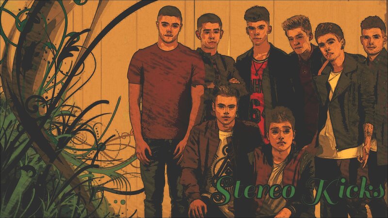 Seven Young Men in Group