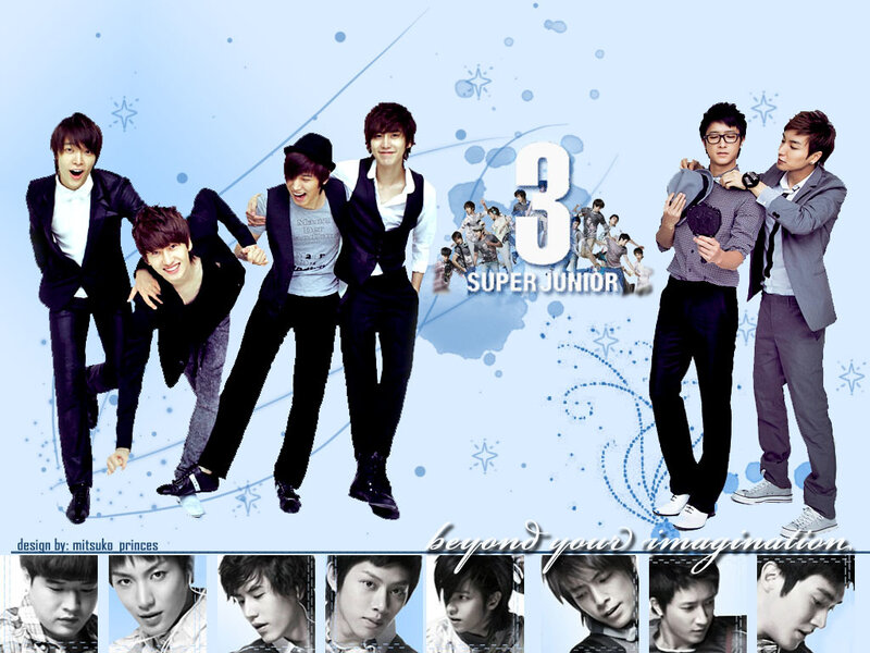 Seven Young Men Posing — Blue