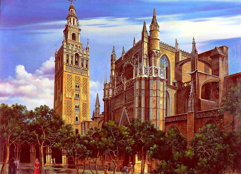 Seville Cathedral — Blue