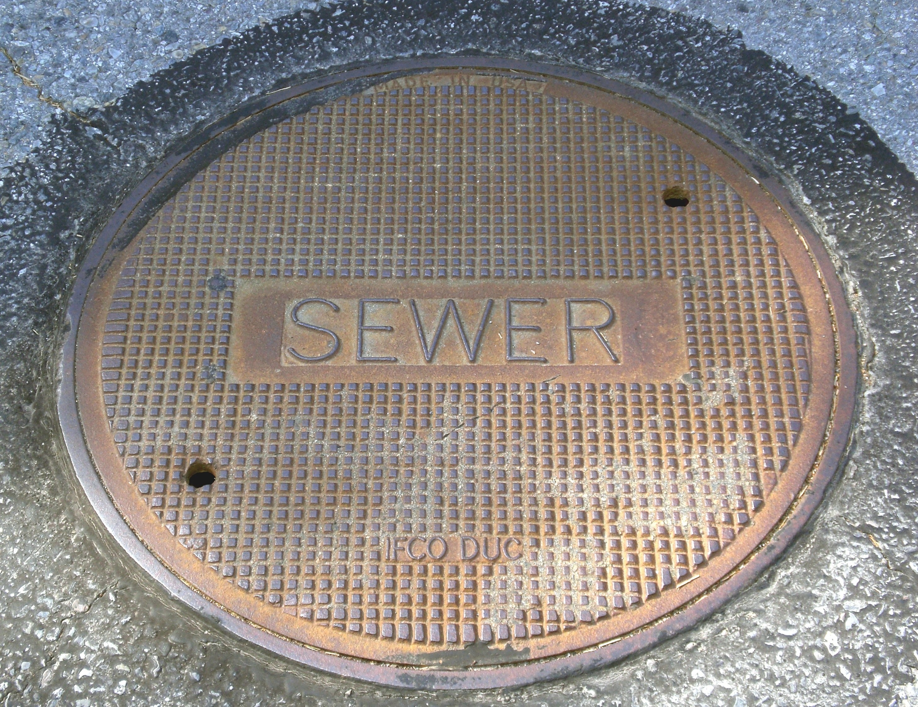 sewer manhole cover