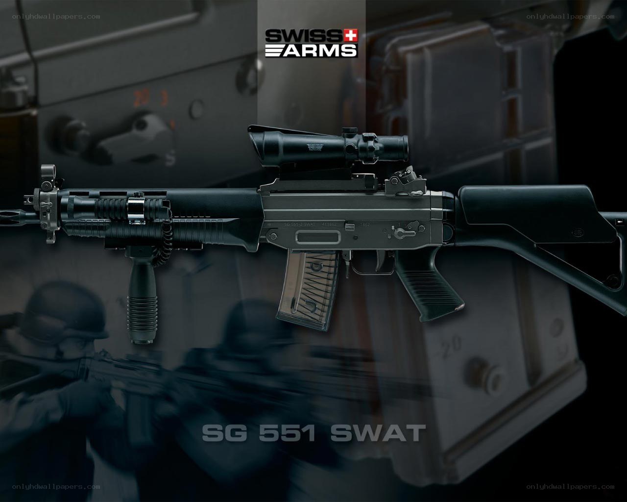 SG 551 SWAT rifle