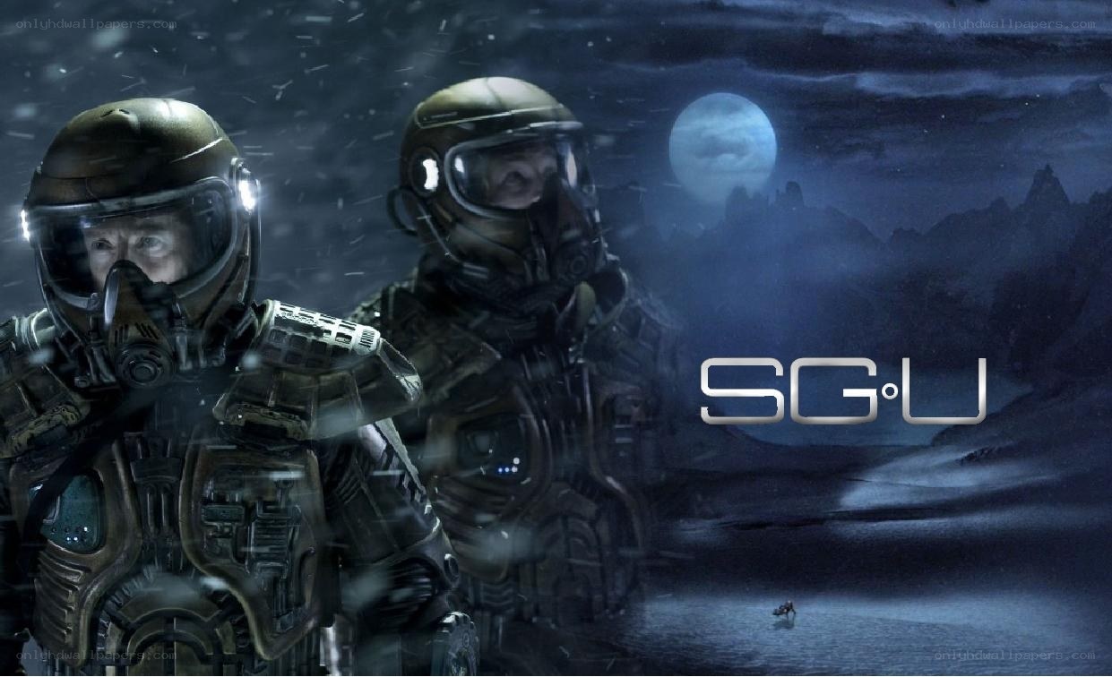 SG-U soldiers on alien planet