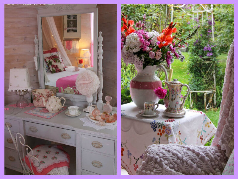 Shabby Chic Vanity and Garden