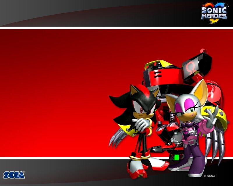 Shadow and Rouge Characters — Red, Dynamic