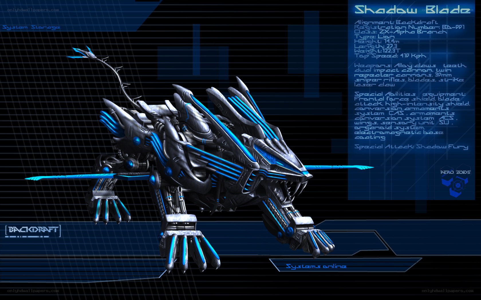 Shadow Blade robot design