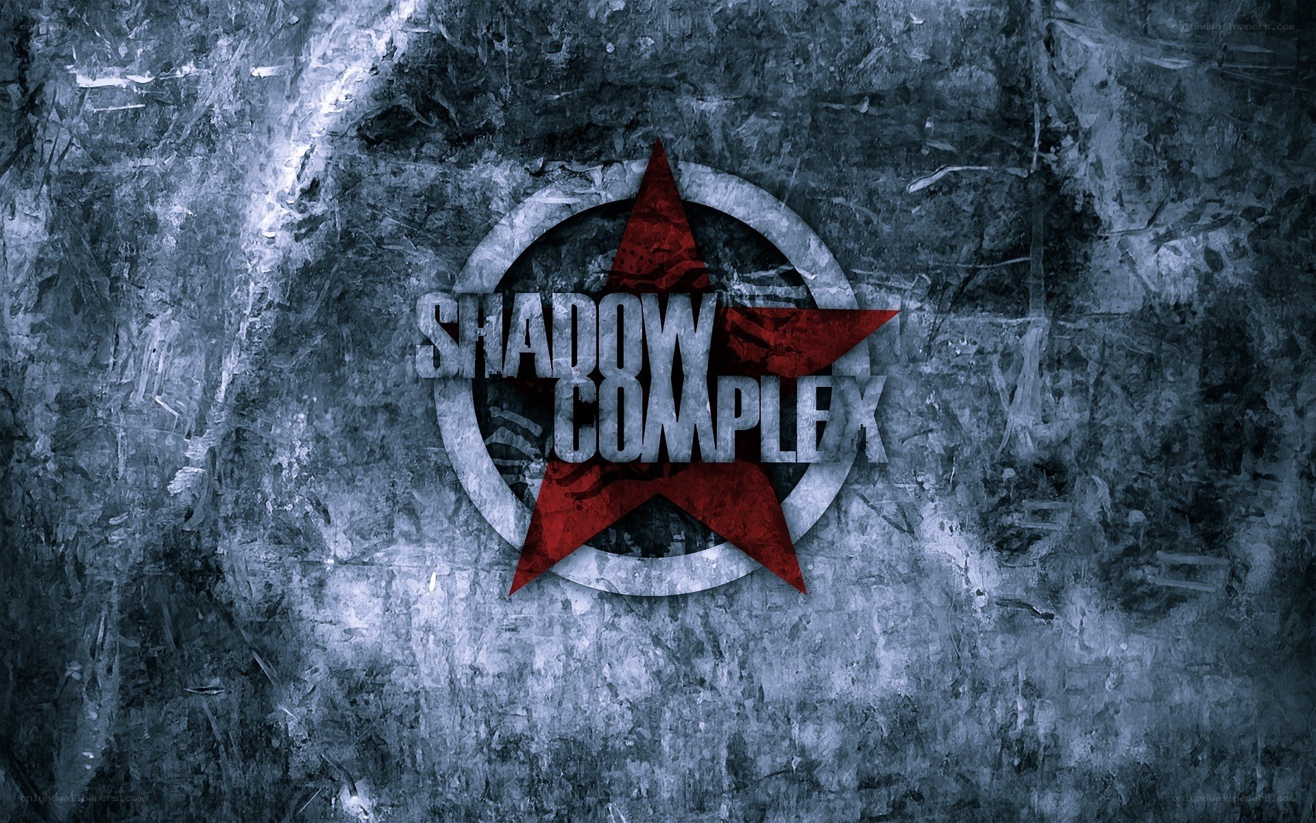 Shadow Complex logo on textured background