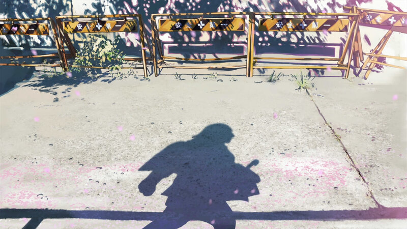 shadow of a person walking