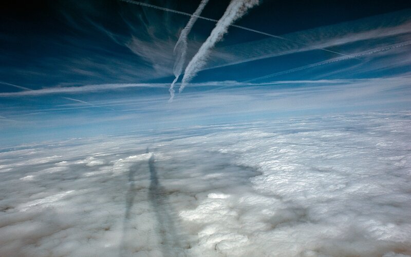 Shadow of Person on Clouds