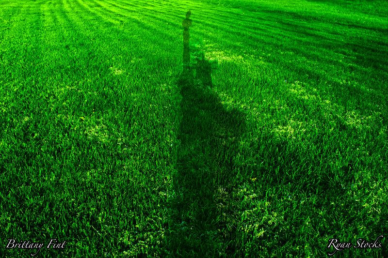 Shadow of Person on Grass — Green