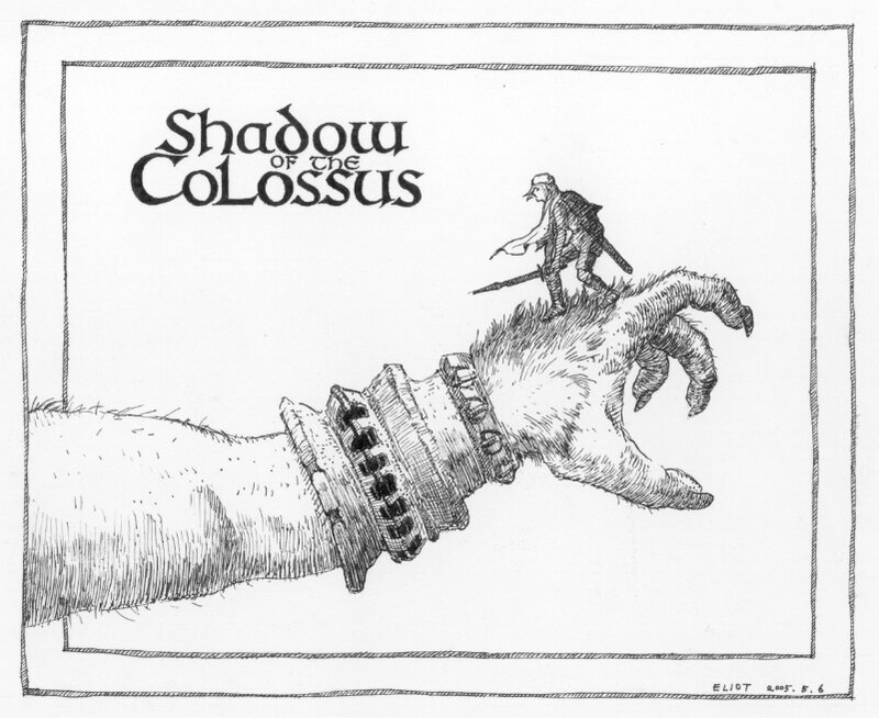 Shadow of the Colossus concept art