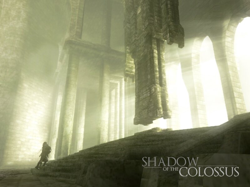 Shadow of the Colossus game scene