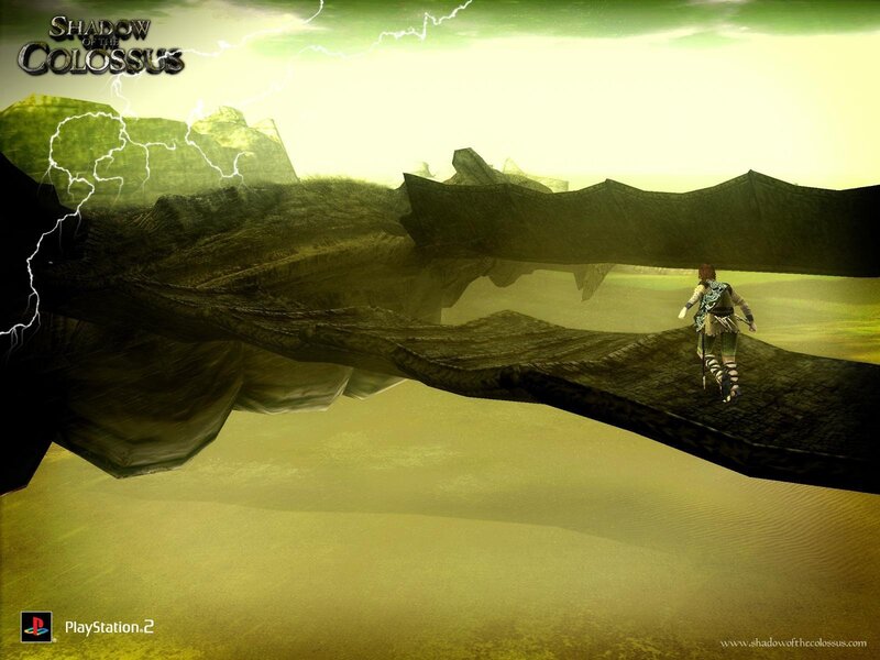 Shadow of the Colossus gameplay scene