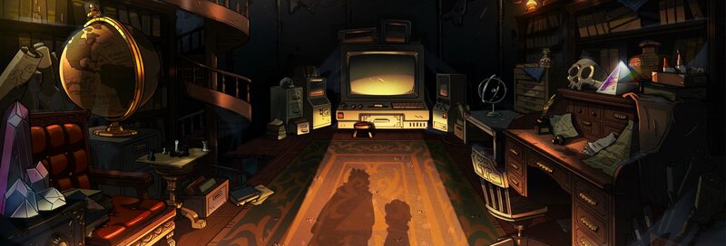 Shadow of Two Figures