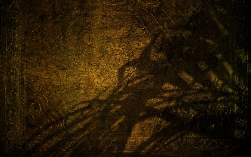 Shadow on Ornate Metal