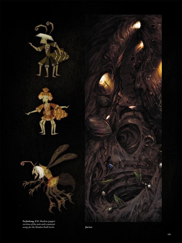 Shadow-puppet character designs