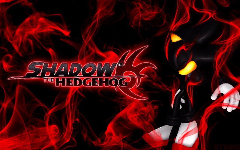 Shadow the Hedgehog — Black, Dramatic, Digital Art, Red Smoke