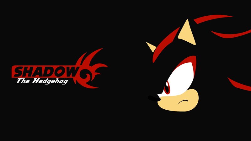 Shadow the Hedgehog — Black, Dramatic, Digital Art, Text