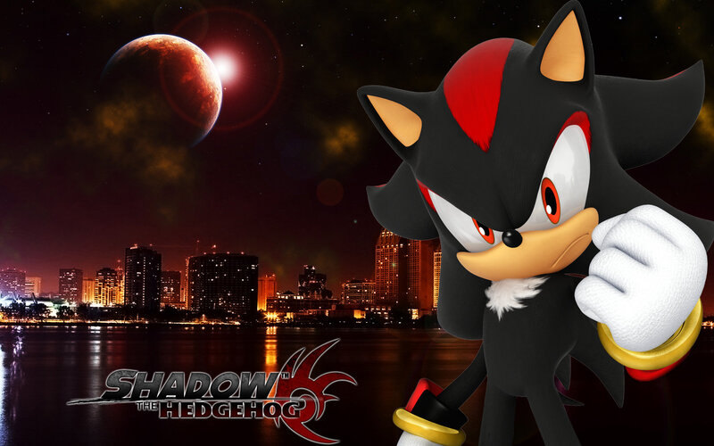 Shadow the Hedgehog — Black, Dramatic, Night, 3d Render