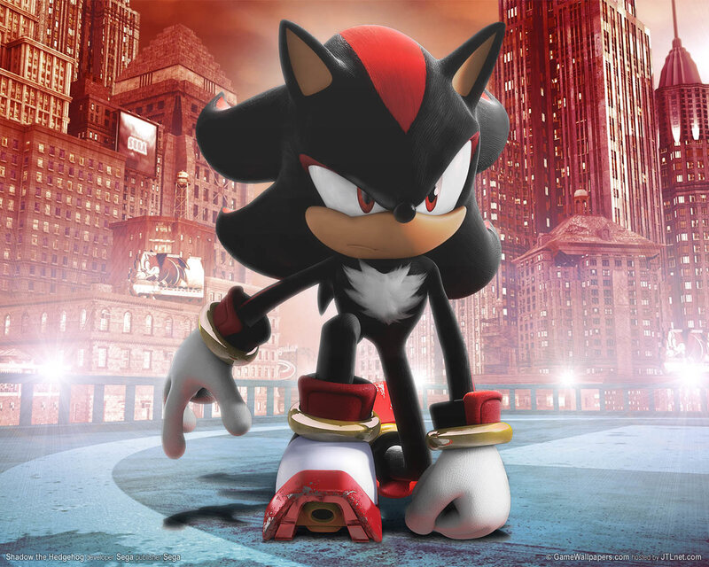 Shadow the Hedgehog in city