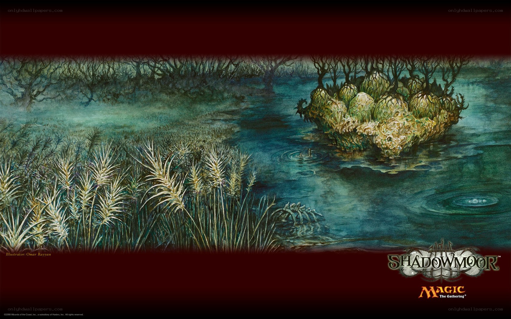 Shadowmoor swamp landscape
