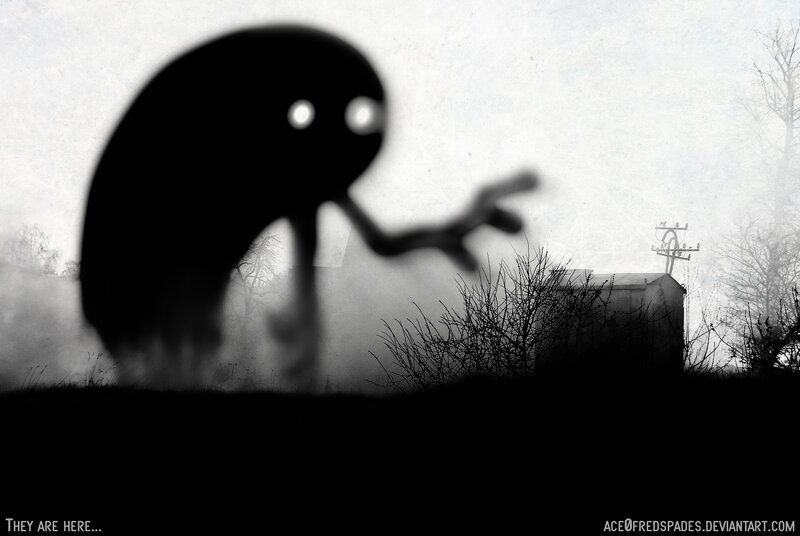 Shadowy Creature in Fog