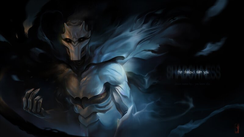 shadowy figure in armor