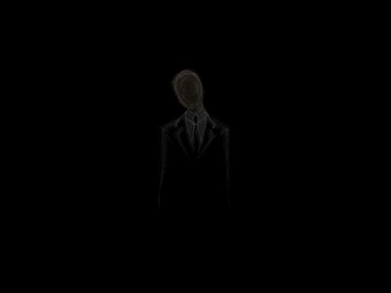 shadowy figure in suit