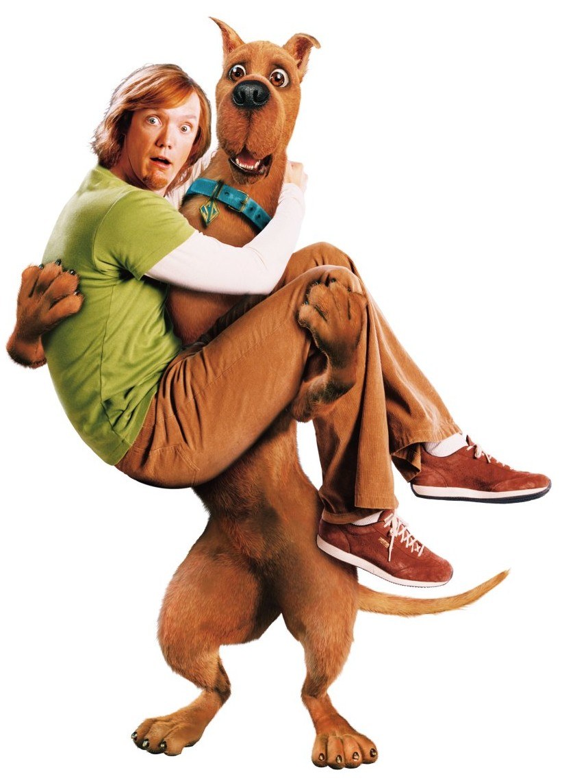 Shaggy and Scooby-Doo in action
