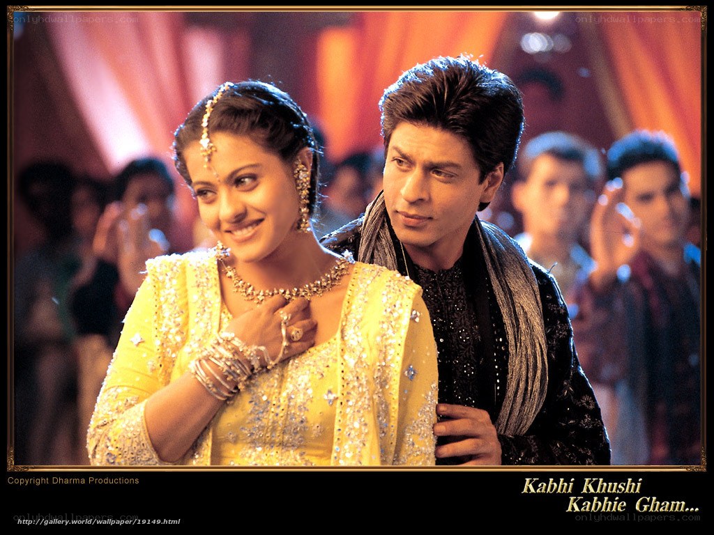 Shah Rukh Khan and Kajol in a scene