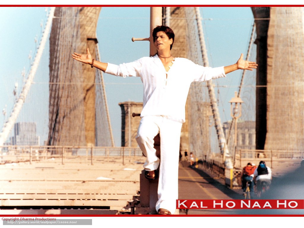 Shah Rukh Khan on a bridge