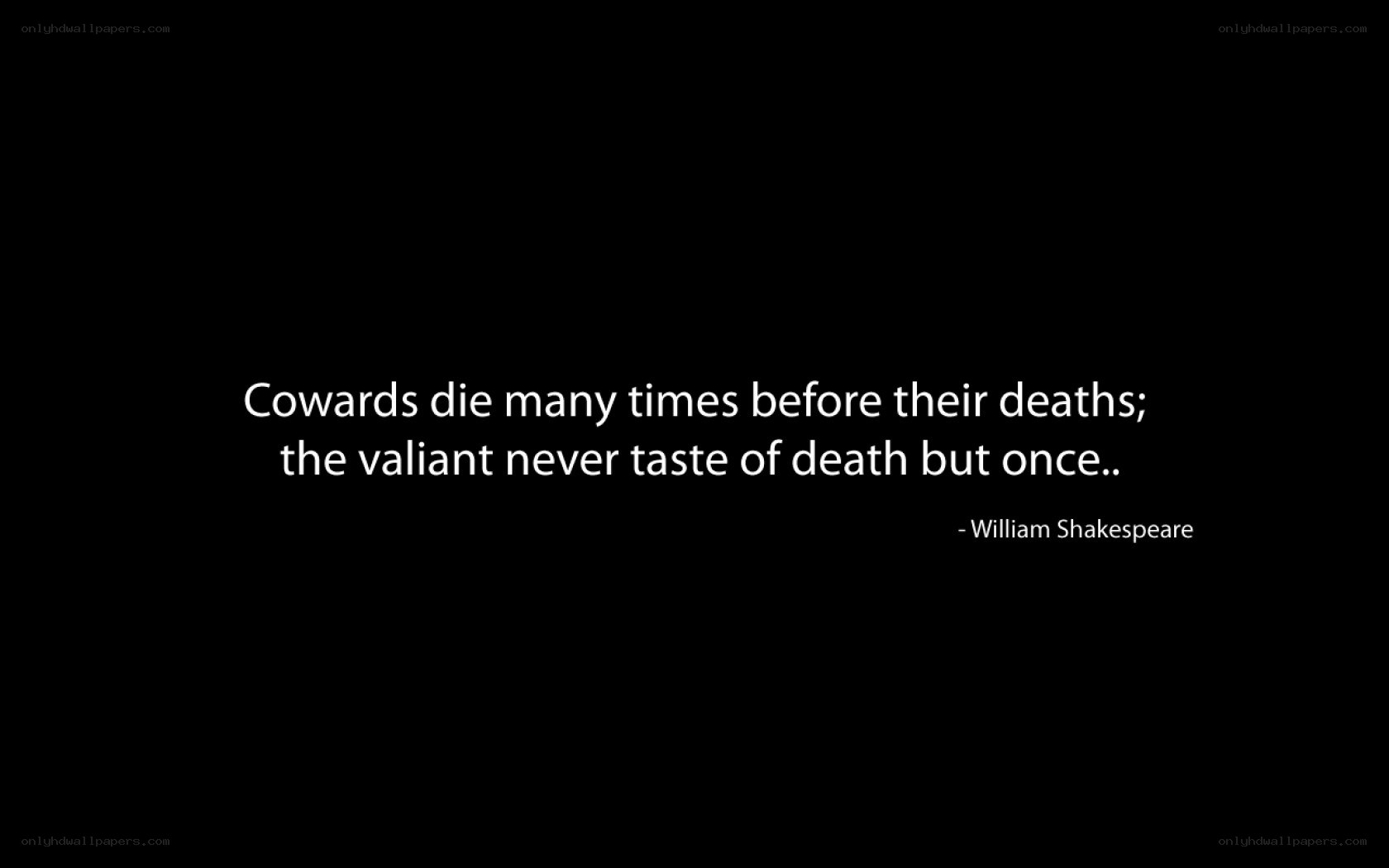 Shakespeare quote on death