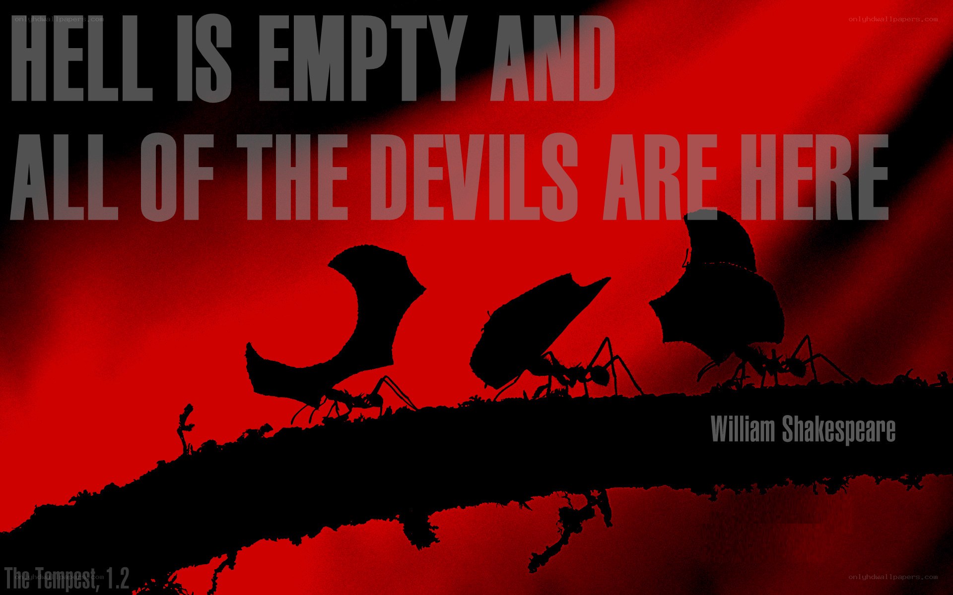 Shakespeare quote on devils