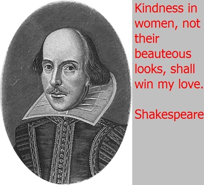 Shakespeare quote with portrait