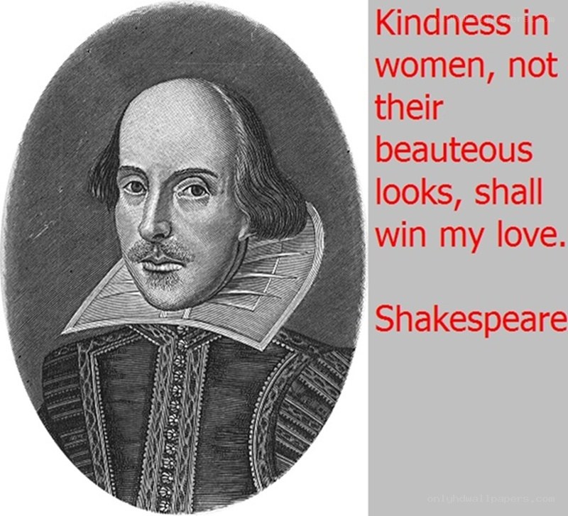 Shakespeare quote with portrait
