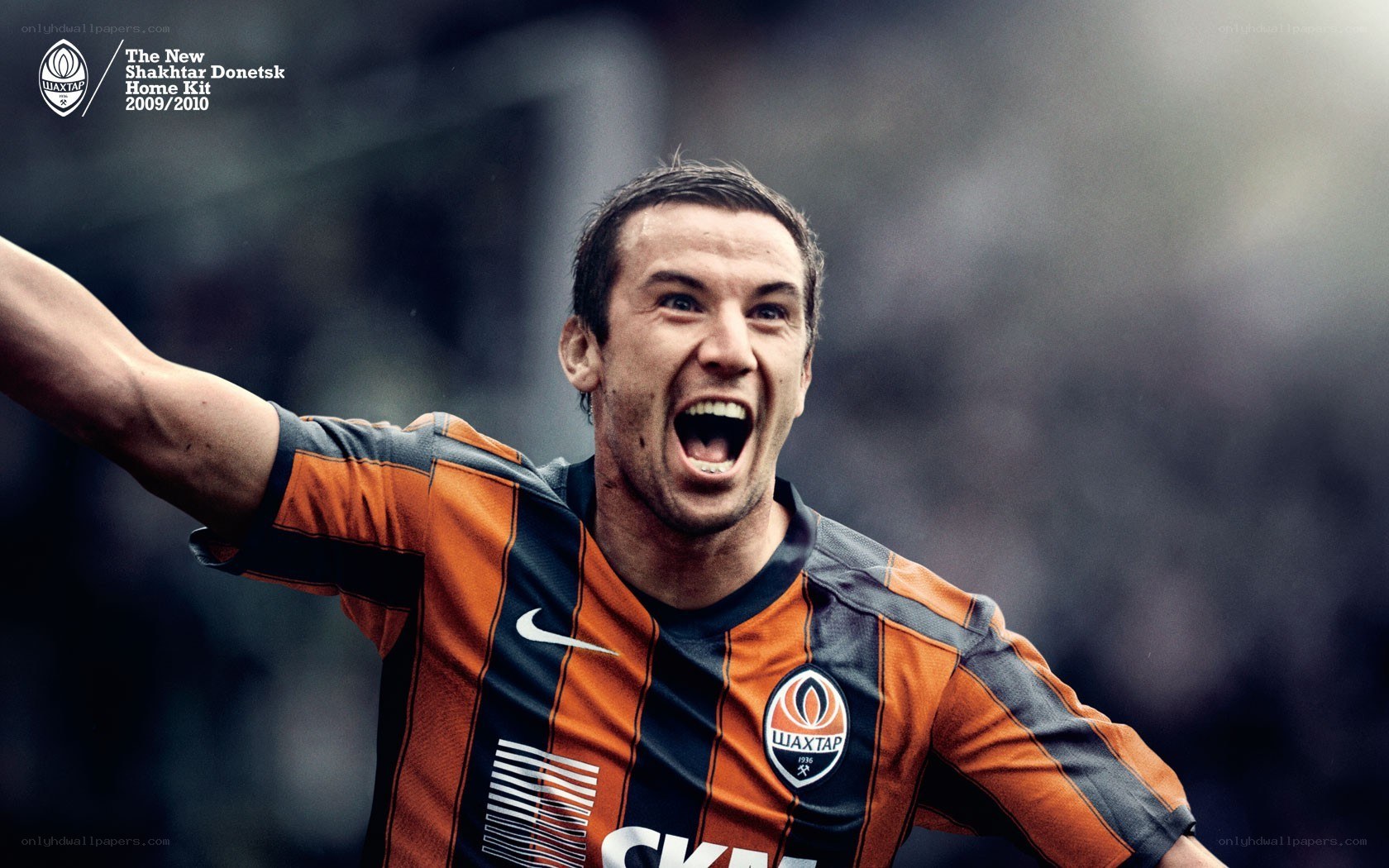 Shakhtar Donetsk player celebrating