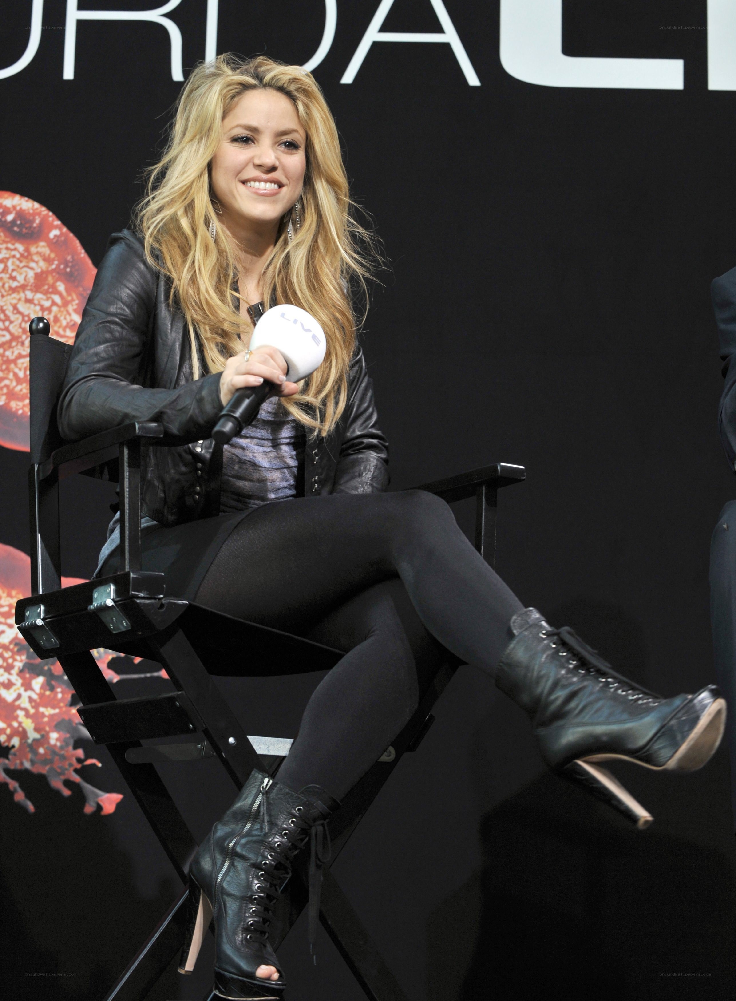 Shakira at a press event
