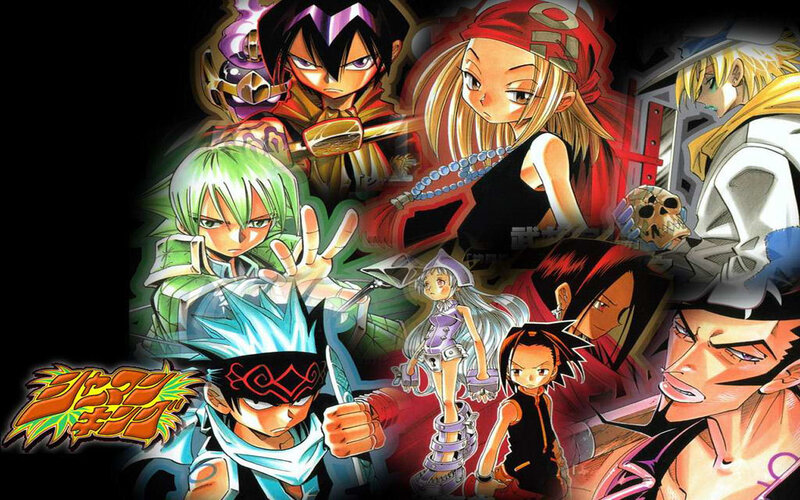 Shaman King anime character collage