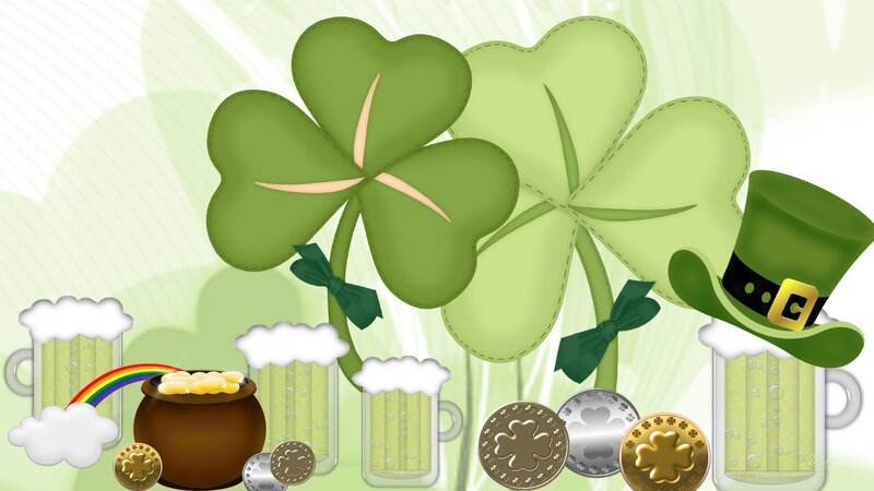Shamrock and Pot of Gold