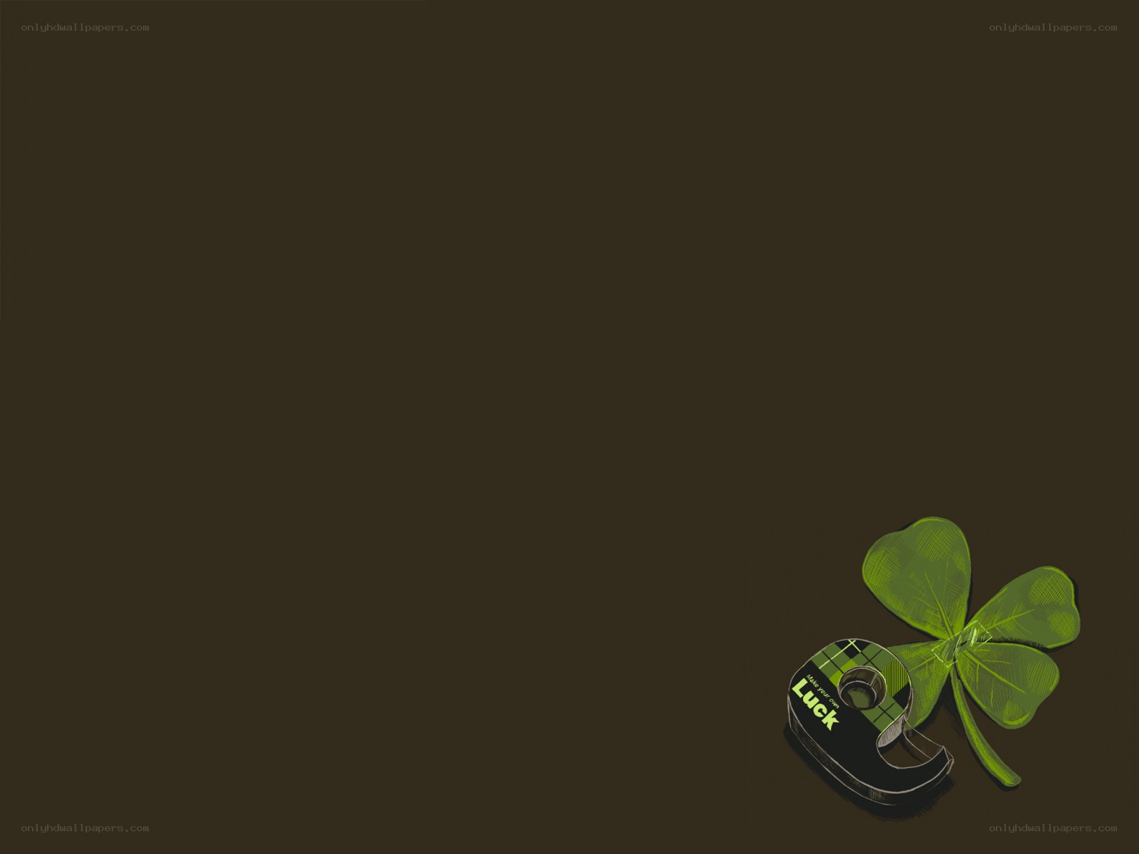 Shamrock and tape dispenser