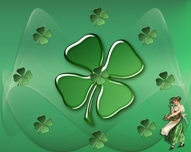 Shamrock clover background