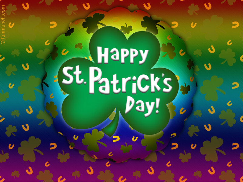 Shamrock with Text — Green