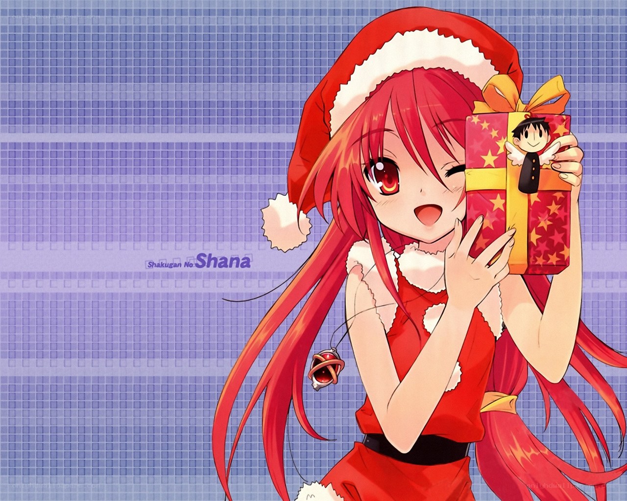 Shana in Santa outfit