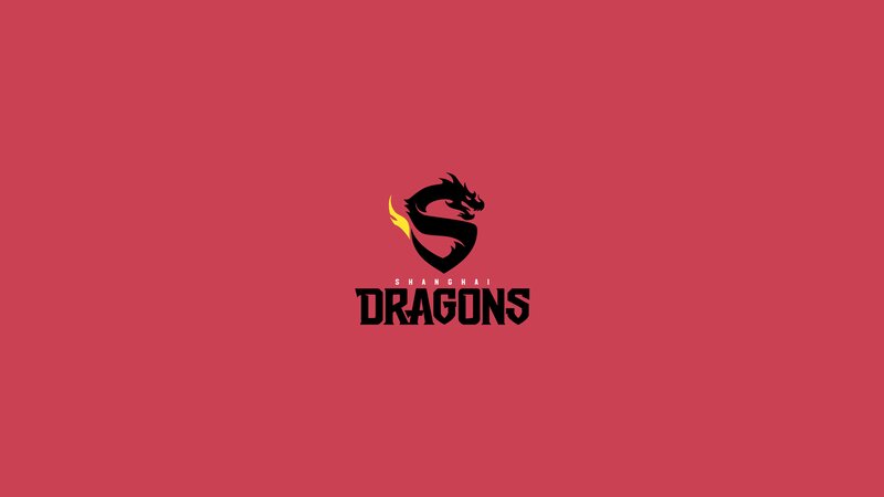 Shanghai Dragons Logo — Red