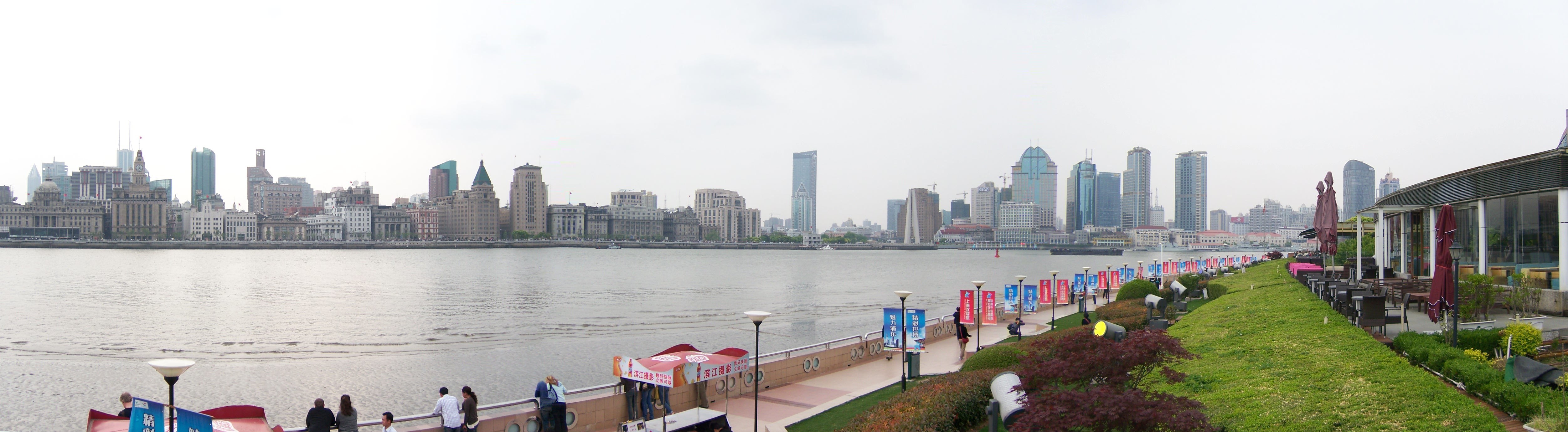 Shanghai skyline from the Bund