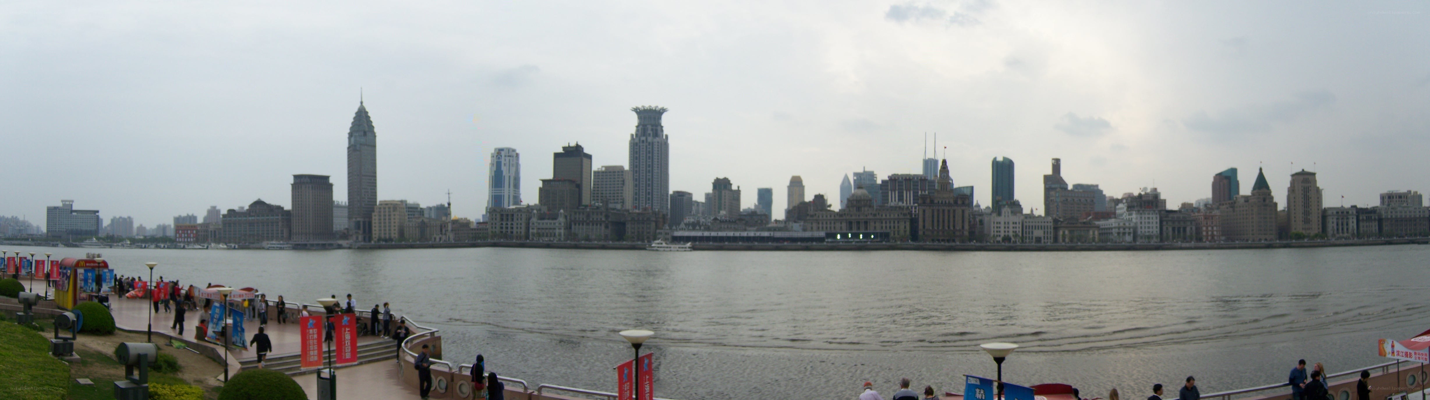 Shanghai skyline from the Bund