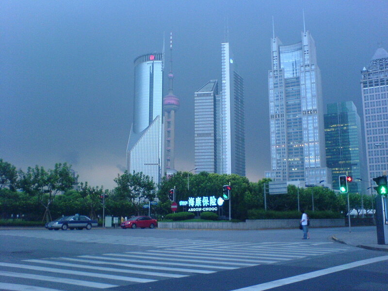 Shanghai skyline with Oriental Pearl Tower