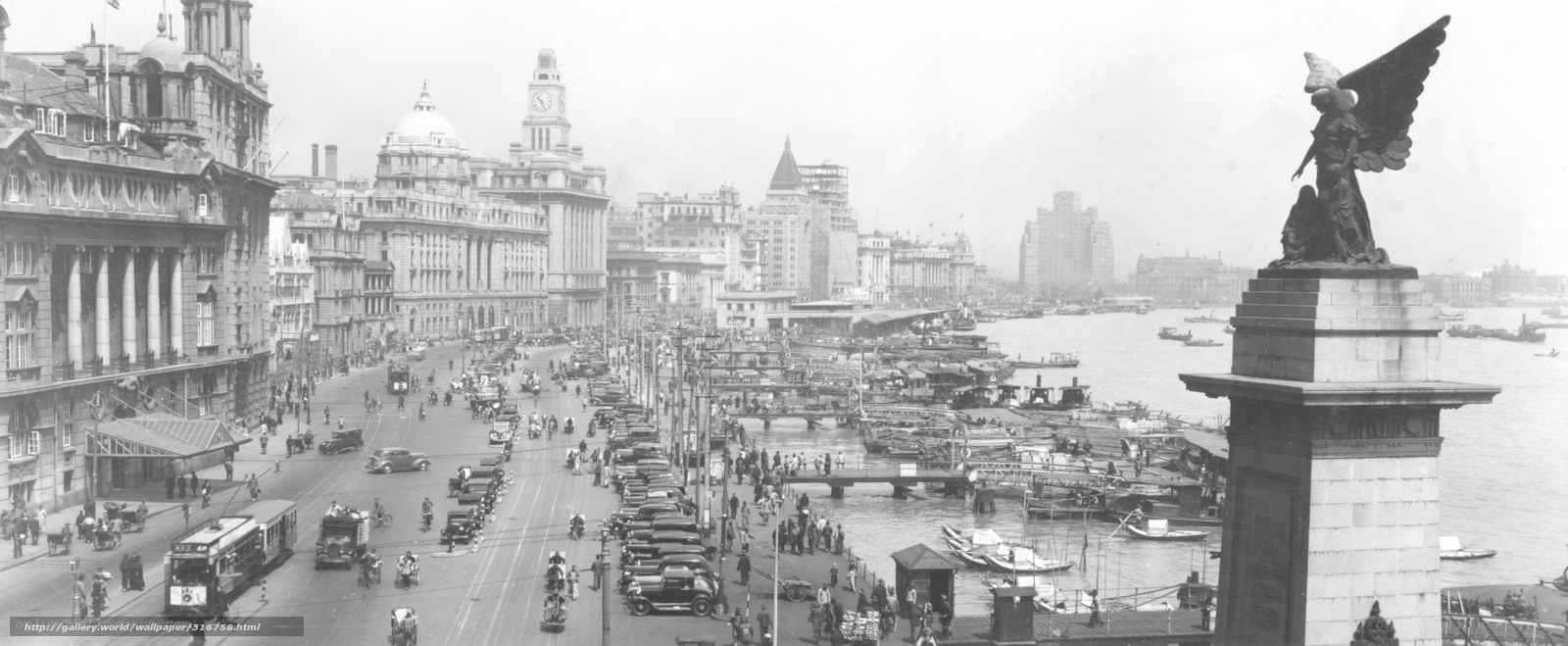 Shanghai waterfront in the 1930s