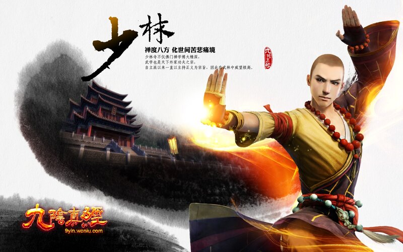 Shaolin Monk in Action