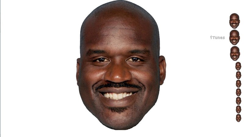 Shaq face cutout
