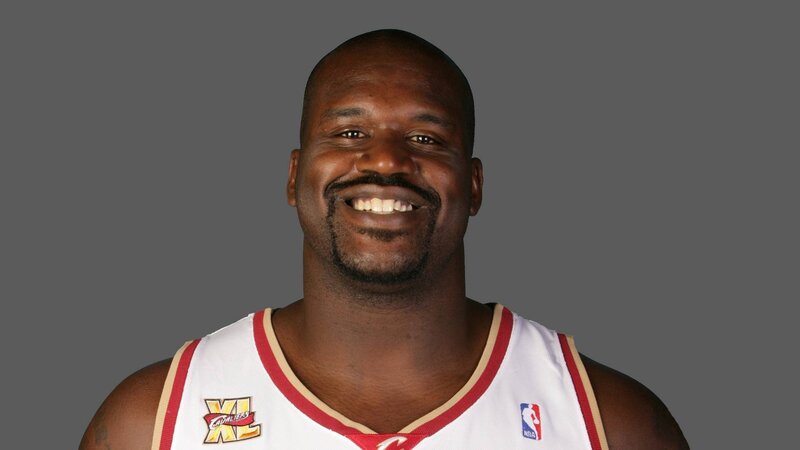 Shaquille O'Neal smiling in jersey